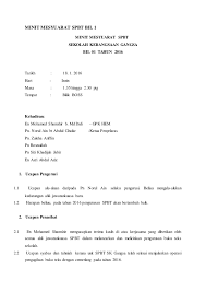 Agenda mesyuarat adalah seperti berikut: Minit Mesyuarat Spbt Bil 1