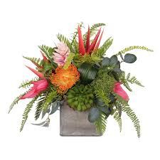 Maybe you would like to learn more about one of these? Assorted Tropical Flowers And Greens Silk Flower Arrangement In Pot 13w X13d X 15h Overstock 31444968