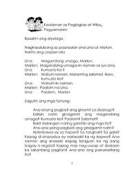 K To 12 Grade 2 Learning Material In Mother Tongue Based Mtb Mle 2nd Grade 12th Grade 5th Grade Reading