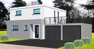 Maison Toit Plat Begi Deux Garages Toit Toit Plat Maison Toit Plat