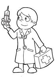 100% free coloring page of doctor. Pin On Coloring