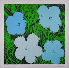 Available for sale from susan sheehan gallery, andy warhol, flowers (1964), offset lithograph, 23 × 23 in Andy Warhol After Flowers 1964 1971 Silkscreen Poster In Color Post War Modern Art Plazzart
