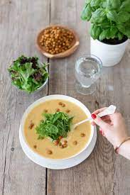 Weisse Bohnen Kartoffelsuppe Gerosteten Kichererbsen Frisch Verliebt Suppen Rezept Vegetarisch Lebensmittel Essen Weisse Bohnen