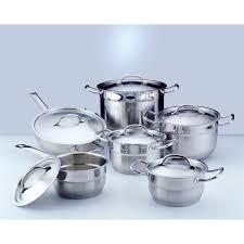 Berghoff Hotel Line 12 Piece Cookware Set Cookware Set Stainless Steel Stainless Steel Cookware Cookware Set