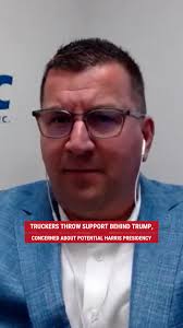 "Right now, a lot of small business owners in the trucking industry are  seriously concerned about Kamala Harris' impact