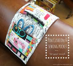 Arm Chair Pin Cushion And Sewing Pocket Tutorial Patchwork Posse