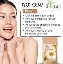 BE HERBAL Multani Mitti Powder for Skin Whitening & Hair Growth| 100%  Natural & Organic