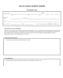 Employee Self Evaluation Form Template In Word Interview For ...