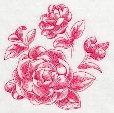 Camellia Botanical Toile Machine Embroidery Designs Embroidery Designs Machine Embroidery