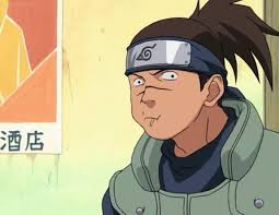 Why does Iruka claim that Naruto is still too weak to beat him at the start  of Shippuden? Does he really believe that, despite kid Naruto being already  stronger than him at