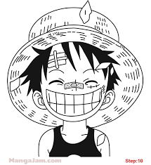 How To Draw Luffy As A Kid From One Piece Mangajam Com One Piece Tattoos Manga Anime One Piece One Piece Drawing