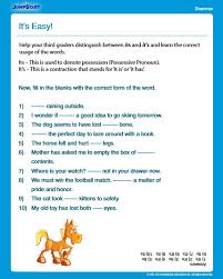 It S Easy Free Grammar Worksheet For 3rd Grade Free Grammar Worksheet Grammar Worksheets English Grammar Worksheets