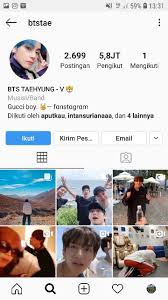 Bts official instagram account #taehyung #btsv ＃방탄소년단뷔 ＃防弾少年団 #v ＃뷔 ＃ブイ #kimtaehyung ＃김태형 #kimtaehyung #v. Akun Instagram Member Bts Yang Asli Real Musdeoranje Net