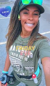 Runner shares happy Friday post