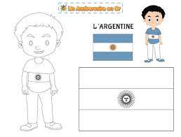 coloriage argentine les pays du monde un anniversaire en or 2021 gratuit jeux enfants 4 ans
