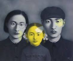 Zhang Xiaogang Bloodlines Big Family Series Lithograph Chinese Contemporary Art Contemporary Portrait Chinese Artists
