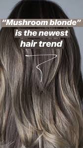 Mushroom Blonde Is The Newest Low Maintenance Hair Color Trend For Blondes And Brunettes And It S A Idee Couleur Cheveux Couleur Cheveux Coloration Cheveux