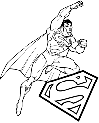 Flying above the earth superman coloring pages printable. Superman Classic Coloring Sheet