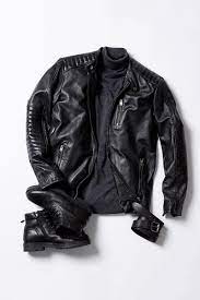 Combine Your Leather Jacket With Black Leather Boots And A Turtleneck For A True Punk Inspired Outfit Jack Leather Jacket Leather Outfit Black Leather Outfit