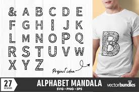Download Mandala Alphabet Initial A To Z Graphic By Vectorbundles Creative Fabrica