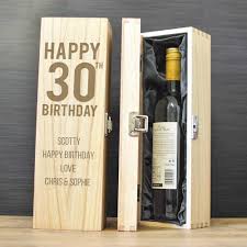 Best female 30th birthday gift ideas from 20 good 30th birthday gift ideas for women.source image: Personalised 30th Birthday Gift Wooden Wine Box