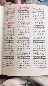 Setting Up My Bullet Journal For 2018 Page 1 A Calendar For The Year Ahead Bullet Journal Ideas Pages Bullet Journal Quotes Bullet Journal Monthly Calendar