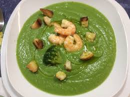 E' un modo per far assaggiare le. Crema Di Broccoli Con Code Di Gamberi In Cucina Con Lilly