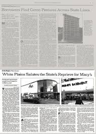 Explore genealogy for mary (macy) white born 1853 brooklyn, kings, new york, united states died 1908 clay center, clay, kansas, united states including ancestors + descendants + more in the free. In The Region Westchester White Plains Salutes The State S Reprieve For Macy S The New York Times