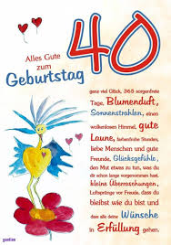 Sie möchten einem ganz besonderen menschen zum 40. Spruche Zum 40 Geburtstag Mann Fur Plakat Herzlichen Gluckwunsch An Die Lieben