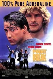POINT BREAK Movie POSTER PRINT 27x40 Patrick Swayze Keanu Reeves Gary Busey 