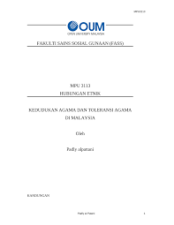 Hubungan etnik bab 6 tajuk kepelbagaian agama di malaysia. Pdf Hubungan Etnik Di Malaysia