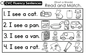The students will have to: Cvc Fluency Sentences Read And Match The Moffatt Girls Facebook