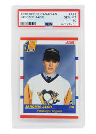 We did not find results for: Jaromir Jagr Pittsburgh Penguins 1990 Score Canadian Hockey 428 Rc Rookie Card Psa 10 Gem Mint