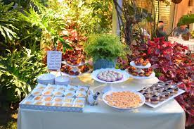 10 Good Inspiration Garden Party Decor For Your Wedding Ideas Ceplukan Dessert Buffet Party Buffet Party Buffet Table