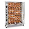 At a cooking temperature between 300 f and 350 f, it takes a chicken about 20 to 30 minutes per pound to cook. 1