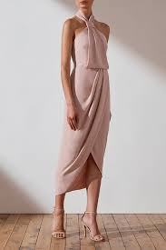 Core Knot Draped Dress Ballet Pink Cocktail Dress Draped Dress Dance Outfits