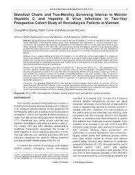 Pdf Shewhart Charts To Monitor Hepatitis C And Hepatitis B