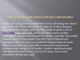 Onevanilla gift card is a card by which clients can make online purchases through a few easy steps. How To Reload One Vanilla Visa Gift Card Balance By Secureone Vanilla Issuu