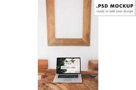 Rustic Wood Table Mockup Wood Table Graphic Design Mockup Rustic Wood