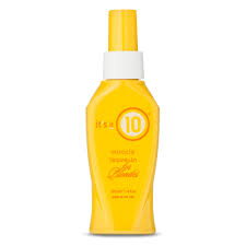 It S A 10 Miracle Leave In For Blondes Conditioner 4 Fl Oz Highlights Brown Hair Healthy Colors De Frizz