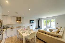Sandy Lane Camber Sands Beside The Sea Holidays Open Plan Kitchen Living Room Open Plan Kitchen Living Room Layout Livingroom Layout