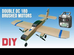 How To Make Dual Dc 180 Brushed Motor Rc Airplane Rc Arabalar Araba Ucak