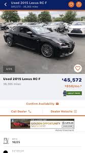 Should I buy this Lexus RC F? I've been looking around for a ...