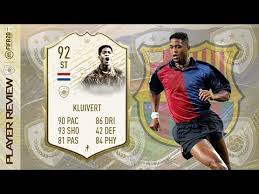 This is his icon / legend card. Underrated Icon 92 Rated Prime Icon Moments Patrick Kluivert Player Review Fifa Ultimate Team Youtube