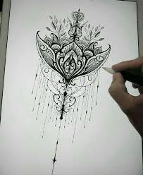 Chandelier Half Mandala Doodle Mandala Thigh Tattoo Tattoos Thigh Tattoo