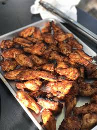 At $0.69 or $0.66 per wing, that's not bad in today's chicken wing market. Costco Garlic Pepper Wings Grilled Using Vortex Grilling Bbq Deals Recipes Discounts Summer Foodie Grilled Wings Stuffed Peppers Chicken Dinner Recipes
