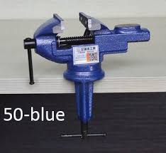 Model 50 Blue Table Vice Carbon Steel Bench Screw Bench Vise Hobby Clamp Diy Jewelry Woodworking Woodworking Clamps Diy Woodworking Kits Best Woodworking Tools