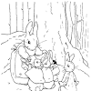 Peter the rabbit coloring pages. 1