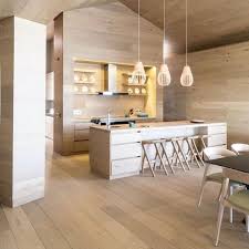 Floor To Ceiling Oak Wood Finished With Woca Diamond Oil For Wood Floors Neutral Luxury Kitche Kitchen Inspiration Modern Luxury Kitchen Wide Plank Flooring