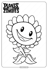 Round up your favorite plants and set up your defense, the zombies are coming to eat your brains. Plants Vs Zombies Sunflower Coloring Page Sunflower Coloring Pages Plant Zombie Coloring Pages